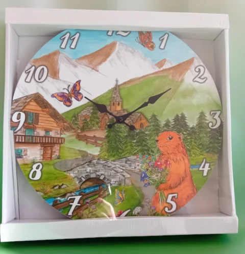 Typical Alpine clock.
