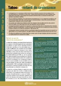 Tobacco and stunting